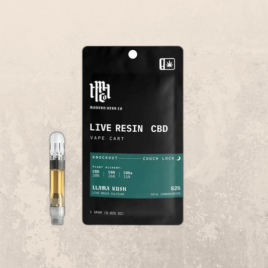 Live Resin CBD Vape Cartridge: Knockout